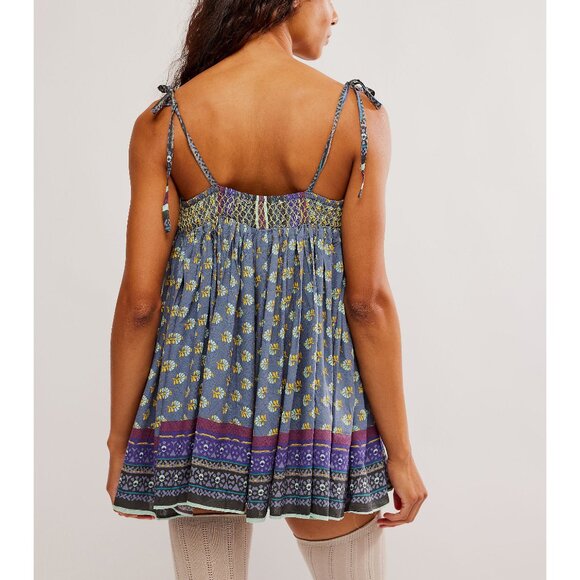 🎉LAST CHANCE🎉 FREE PEOPLE Rule The World Romper / Deep Blue Combo - Picture 4 of 8